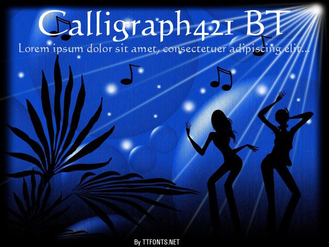 Calligraph421 BT example